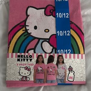 Hello Kitty Pink and Rainbow T-Shirt Set